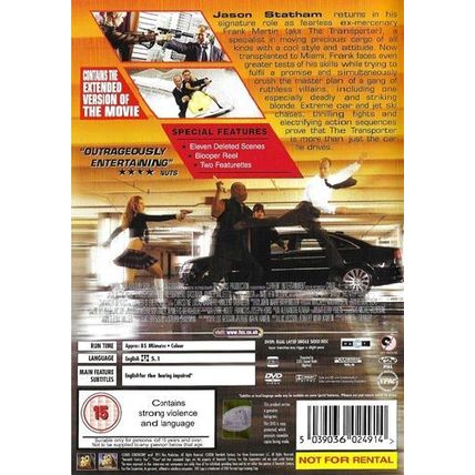 Transporter 2 [DVD, 2006] [Region: 2] [2005] [5039036024914] - Jason Statham