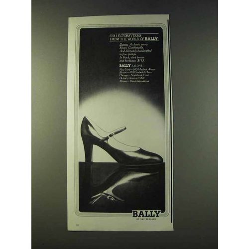 1979 Bally Donna Pump Shoe Ad - Collectors' Items