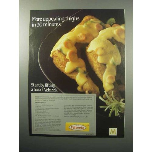 1987 Kraft Velveeta Cheese Ad - Appealing Thighs