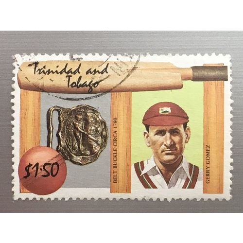 Trinidad & Tobago 1988 WI Cricket $1.50 Gerry Gomez Used SG 739 Sc 474 stamp