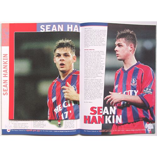 1999-2000 CRYSTAL PALACE v BIRMINGHAM CITY (Excellent Condition - No Writing)