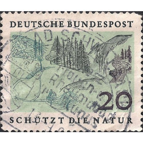 GERMANY, Protection of Nature, green 1969, 20 Pf