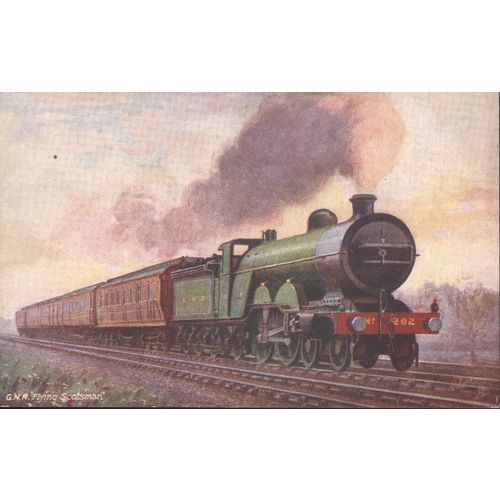Antique Tuck's Postcard - GNR "Flying Scotsman"