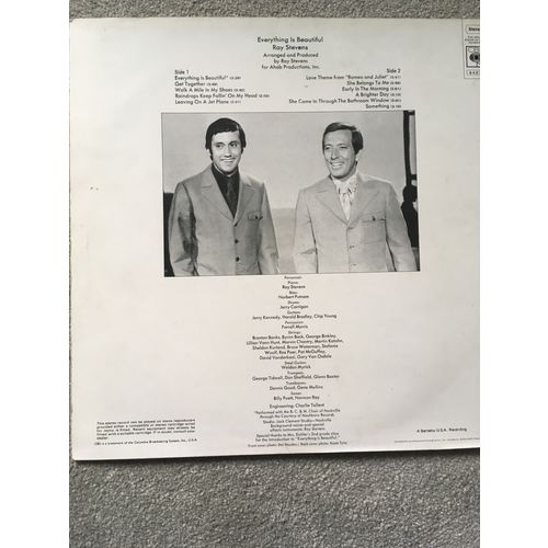 RAY STEVENS - EVERYTHING IS BEAUTIFUL (UK STEREO VINYL LP, 1970)