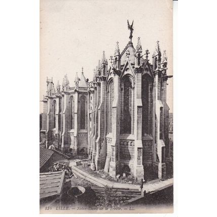 Notre Dame de la Treille Lille France Postcard Unused VGC