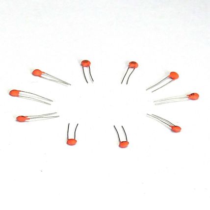 10 x 0.0022uf - 2200pF - 2.2nF - (222) 50V Ceramic Disc Capacitors - Free Post
