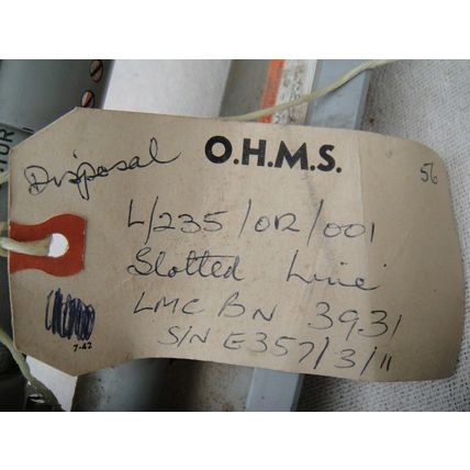 Rohde & Schwarz LMC BN3931 Laboratory Grade Slotted Line
