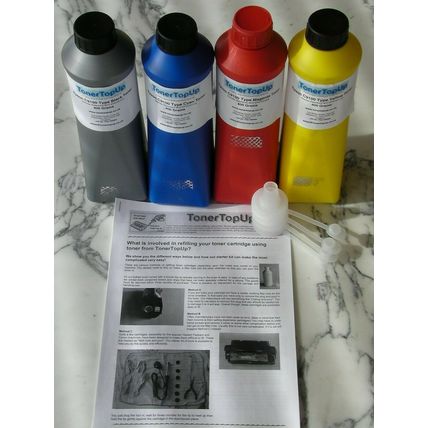 Rainbow Pack Toner for Refills Epson Aculaser C9100 C13S050198 S050197 S050196
