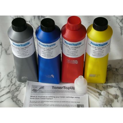Rainbow Pack Toner for Refills Epson Aculaser C9100 C13S050198 S050197 S050196