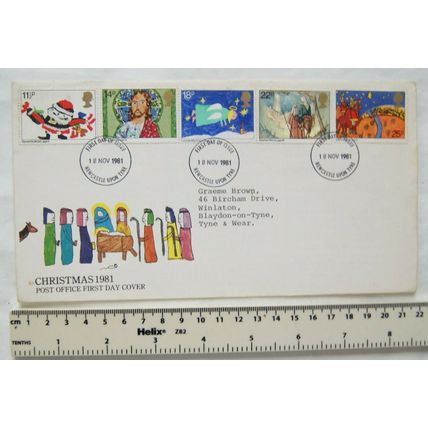 1981 Post Office first day cover Christmas
