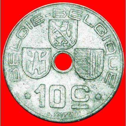 OCCUPATION BY GERMANY ~ DUTCH: BELGIUM★ 10 CENTIMES 1945★LOW START★NO RESERVE