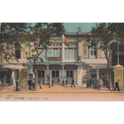 Toulon Casino French Antique Postcard