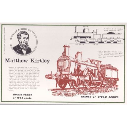 Matthew Kirtley Steam Train Railway Limited Edition Postcard