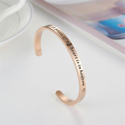 A Piece Of My Heart In Heaven Engraved 5mm Width Inspirational 316L Stainless St
