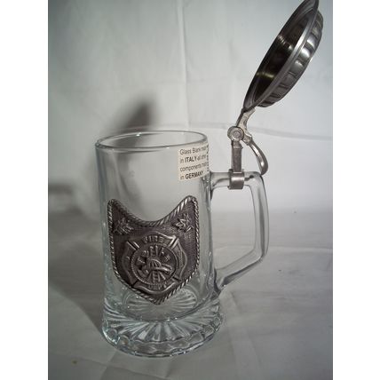 Domex Geschenk Italy Glass Zinn Stein Pewter Lid, Germany
