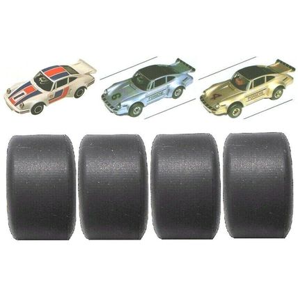Scalextric VINTAGE TYRES Set of 4 Classic Porsche 911 935 Turbo 1977-1994 NEW