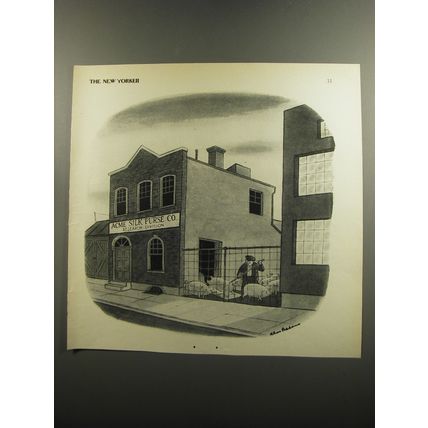1952 Cartoon by Chas Addams - Acme Silk Purse Co