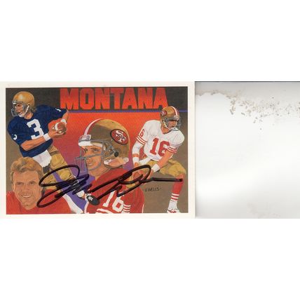 JOE MONTANA 1991 AUTOGRAPHED SAN FRANCISCO 49ERS HALL OF FAME SB CHAMPION MVP QB