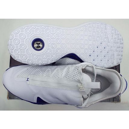 New Men 17.5 NIKE PG 4 TB Promo Paul George White Blue Shoes MSRP$130 CW4134-111