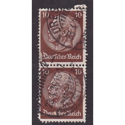 Germany 1934 President Hindenburg 10pf pair Fine Used SG 499b Dresden cancel VGC