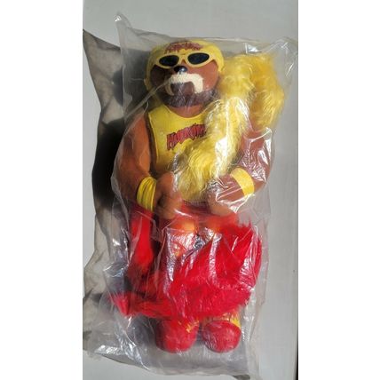 wwf ljn wrestling superstars hulkamania hulk hogan teddy bear wrestling figure