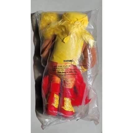 wwf ljn wrestling superstars hulkamania hulk hogan teddy bear wrestling figure