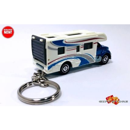 RARE GREAT GIFT KEYCHAIN BLUE FREIGHTLINER RV CAMPER MOBILE MOTORHOME CUSTOM Ltd