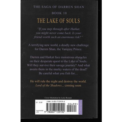 Darren Shan 10: The Lake of Souls - Young Adult Horror Book