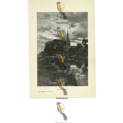 Stratford Church, Warwickshire, England, Book Illustration (Print), 1891
