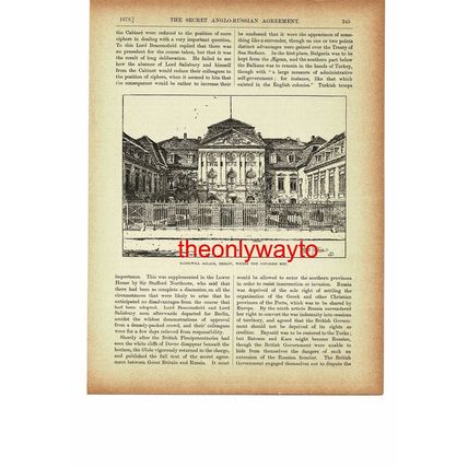 Radziwill Palace, Berlin, Germany, Book Illustration (Print), c1895