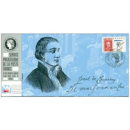 085 Carte officielle Exhibition Montréal 1992 France FDC Jeux Olympiques