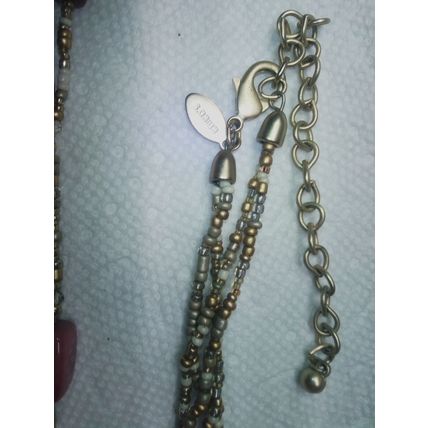 CHICO’S BEADED Necklace MULTICOLOR 36” Long