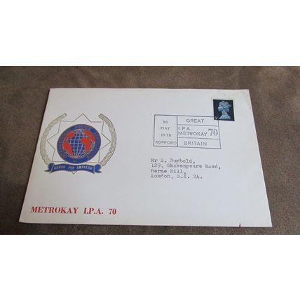 1970 Event Cover - International Police Association - METROKAY I.P.A