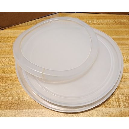Vintage Floral 1980's Set of 3 Nested Metal Bowls & Lids