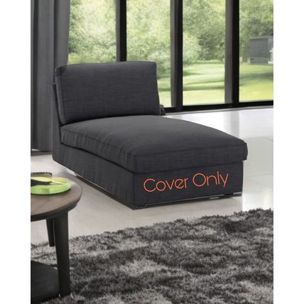 Ikea Kivik Chaise Longue Cover, Hillared Anthracite 603.489.03