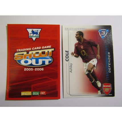 Ashley Cole - Arsenal Shoot Out 2005 2006 Magic Box Football Card (EF1)