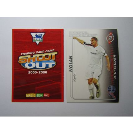 Kevin Nolan - Bolton w - Shoot Out 2005 2006 Magic Box Football Card (EF1)