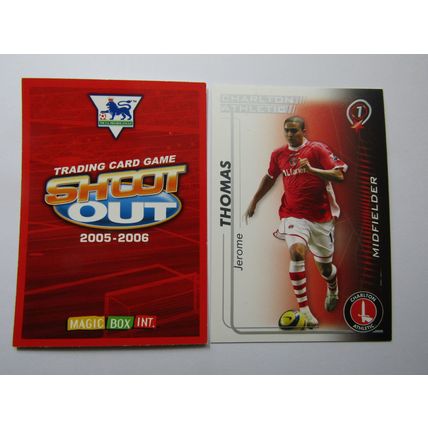 Jerome Thomas - Charlton A - Shoot Out 2005 2006 Magic Box Football Card (EF1)