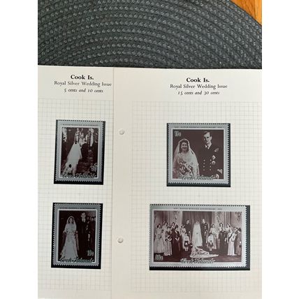 COOK ISLANDS 1972 SILVER WEDDING ANNIVERSARY SG 413-416 MNH