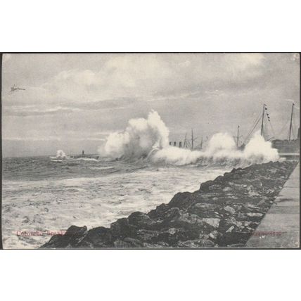 Breakwater, Colombo, c.1910 - Skeen Postcard