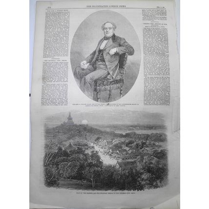 View of the Gardens and the Buddhist Temple in the Imperial City, Pekin. 1861.