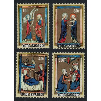 Cook Is. Christmas French Prayer Books 1980 MNH SG#801-804