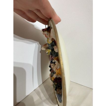 Vintage Guardian Angel watching over Children Fishing Plate (3D)