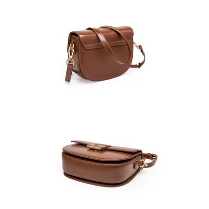 Women's Leather Designer Handbags Tote Purses Shoulder Bucket Bags Brown
