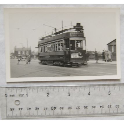 photo of no.107 Newcastle Tram - street scene