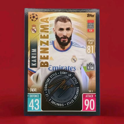 Karim Benzema Real Madrid Signature Style - Match Attax Extra 2021 2022 SIG5
