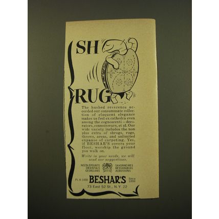 1961 Beshar's Rugs Advertisement - Sh Rug