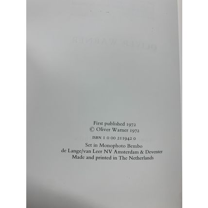 1972 1ST EDITION "WITH WOLFE TO QUEBEC" OLIVER WARNER HARDBACK BOOK (P4)