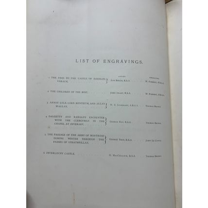 1877 SIX ENGRAVINGS ILLUSTRATION OF A LEGEND OF MONTROSE ILLUSTRATED BOOK (P5)