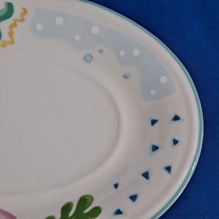 Studio Nova BARRIER REEF GRAVY Boat & Underplate Under Plate Dish Tropical Fish